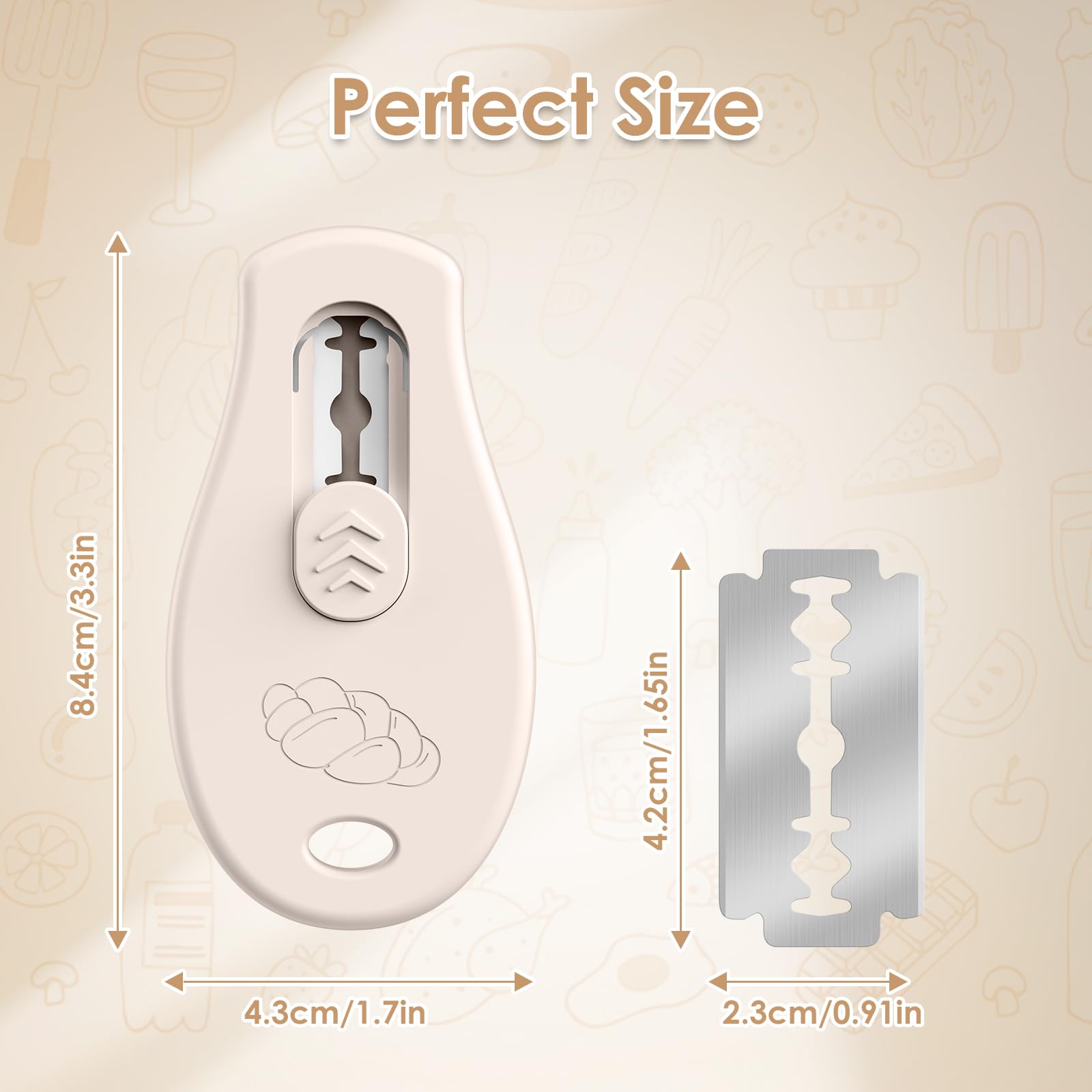 Extractable magnetic bread lame with secure blade lock