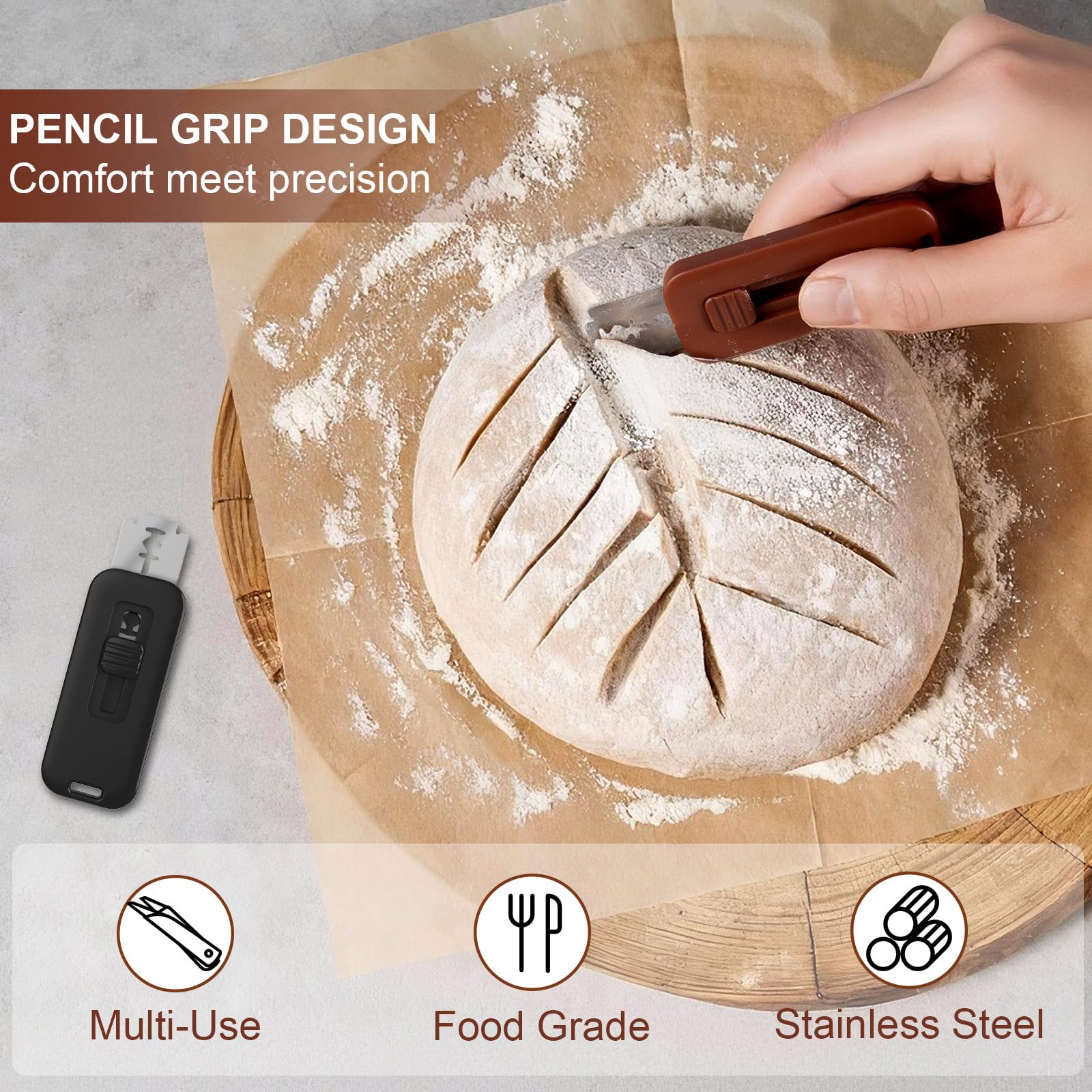 6-step blade replacement process for bread lame