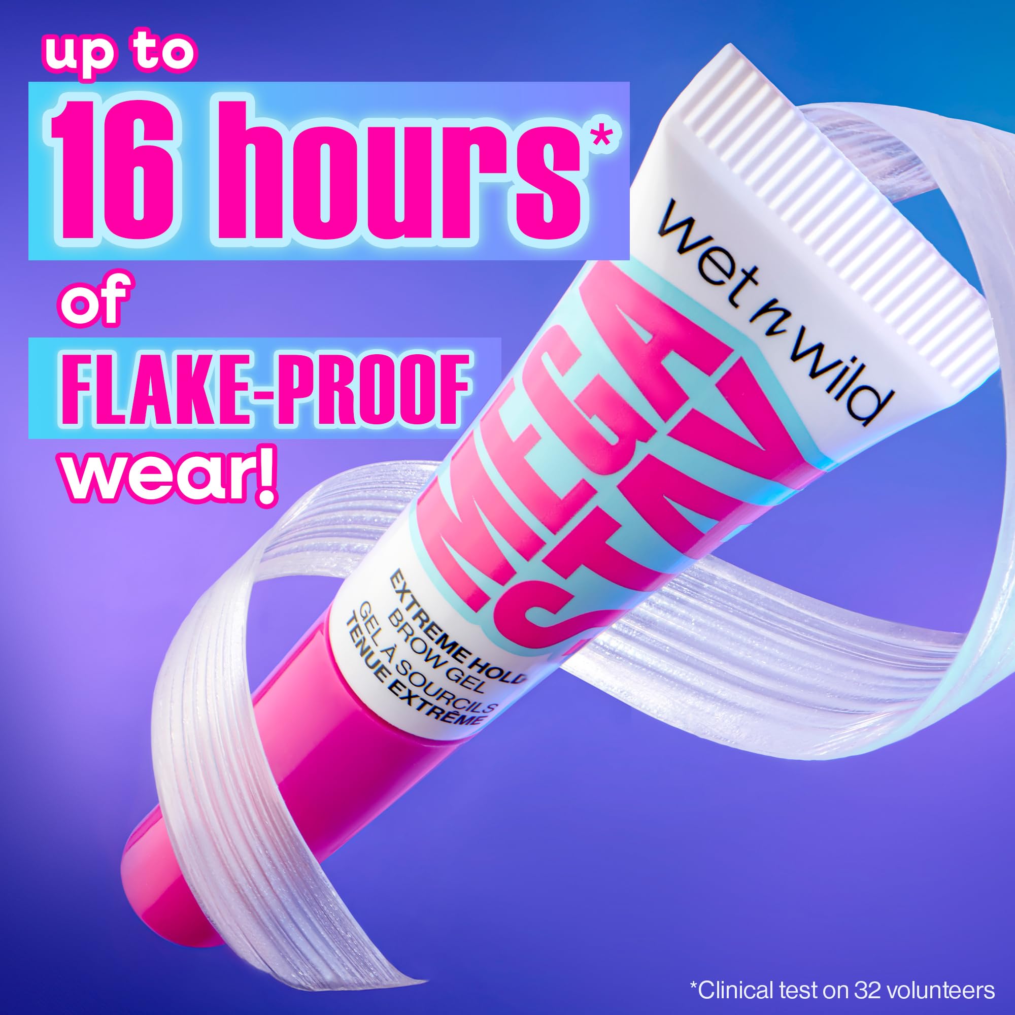 Cruelty-free vegan brow gel Wet n Wild Mega Stay Extreme Hold