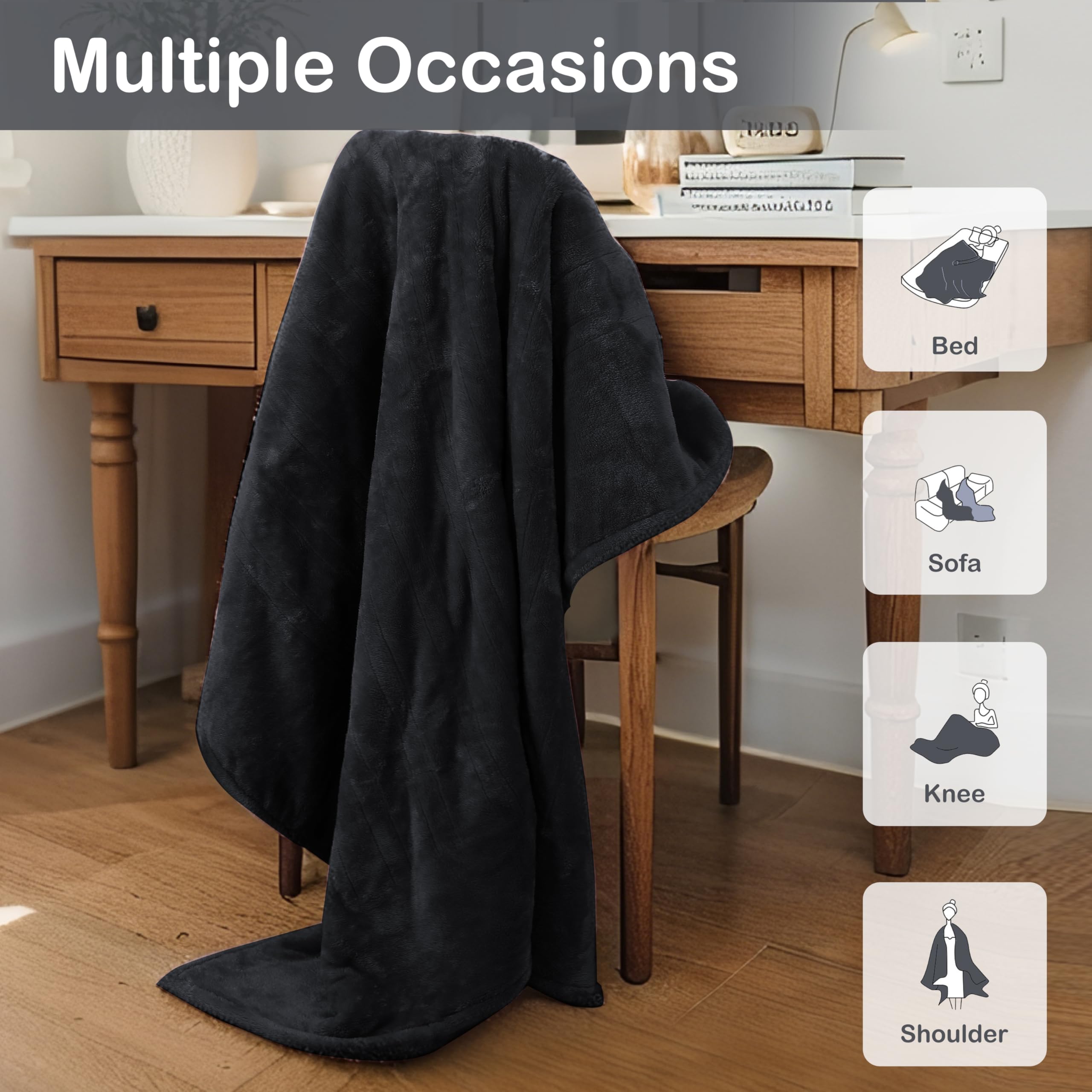 Machine washable Eydna electric blanket for bed and couch