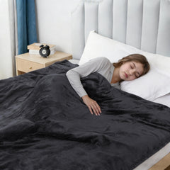 Eydna electric heated blanket full size 72x84 black