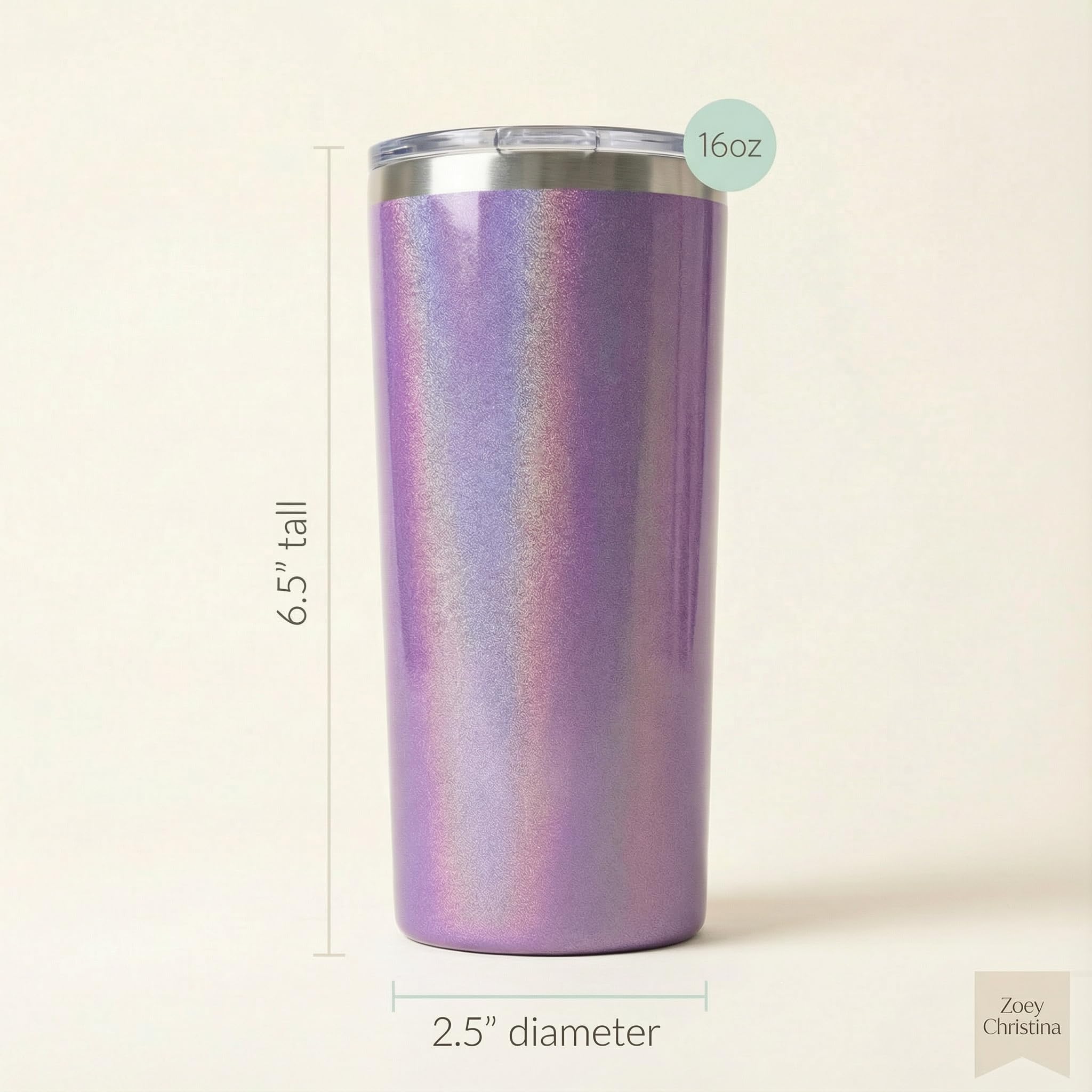 Eye care professional tumbler 0195 with spill resistant lid