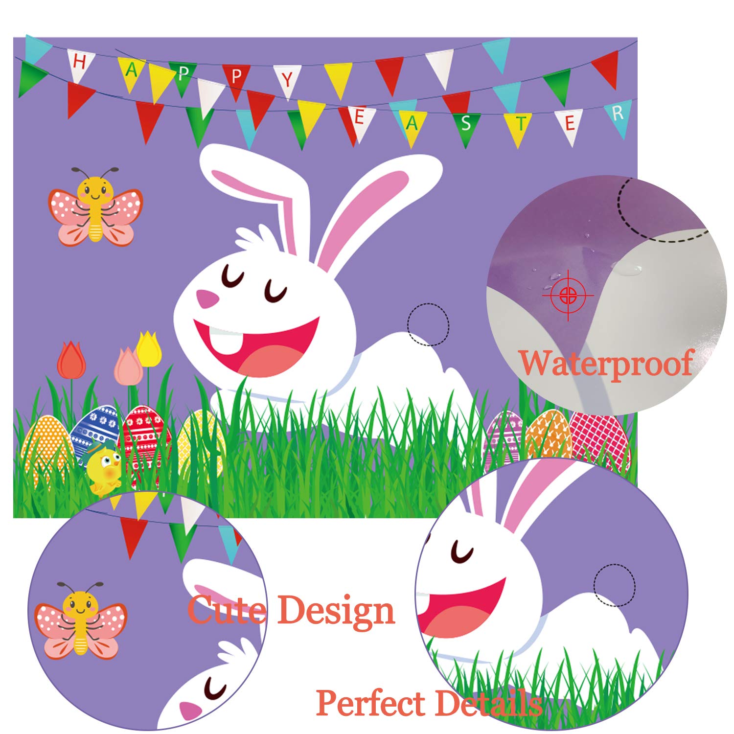 4pcs dot glues included in easter game kit