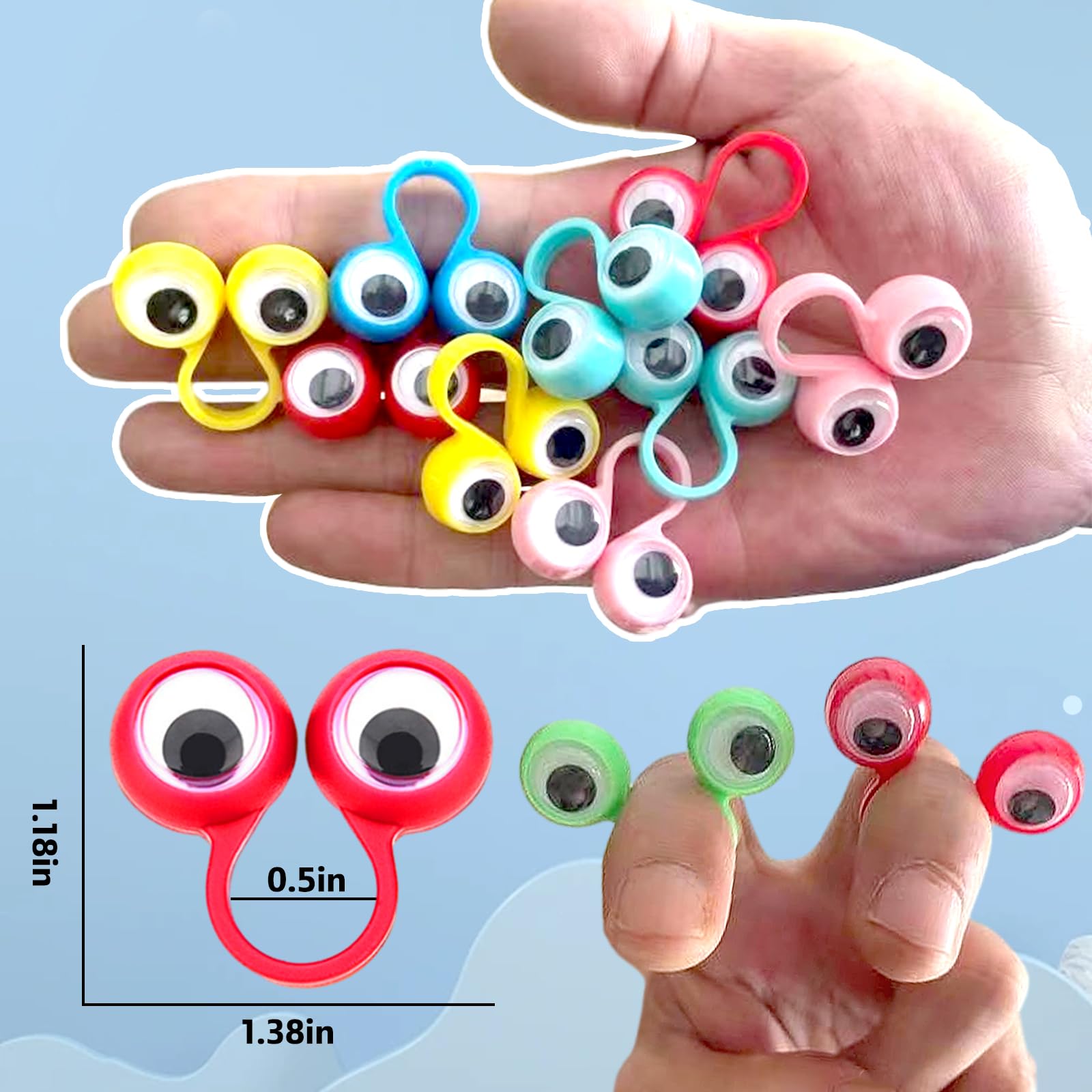 Plastic safe finger puppets pack