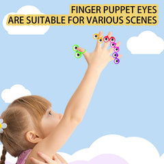 Rotating eyeball finger puppets for kids