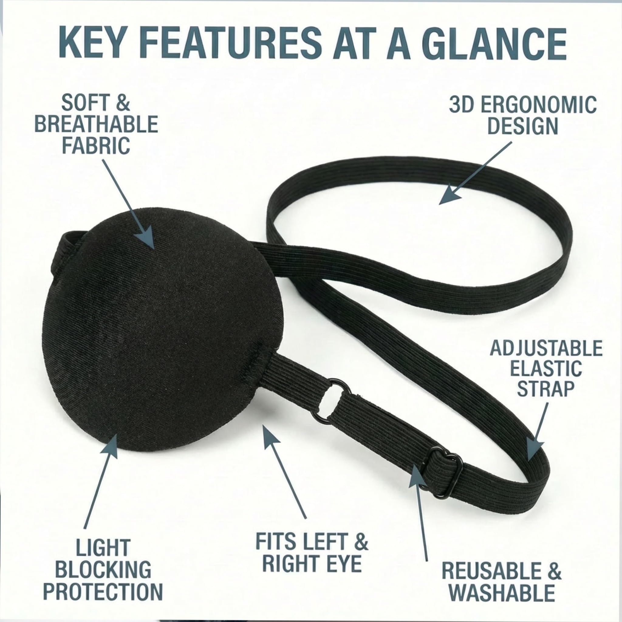 Eye patch amblyopia care for adults and kids universal left right