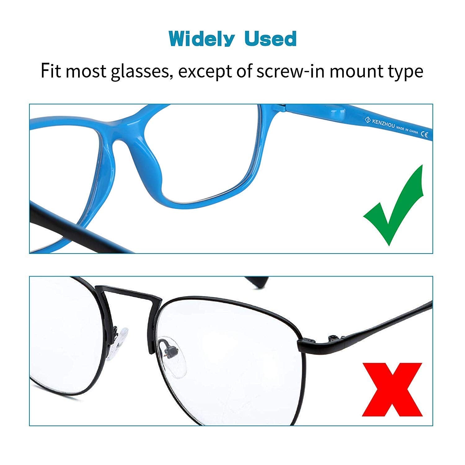 Pack of 20 pairs silicone nose pads for glasses