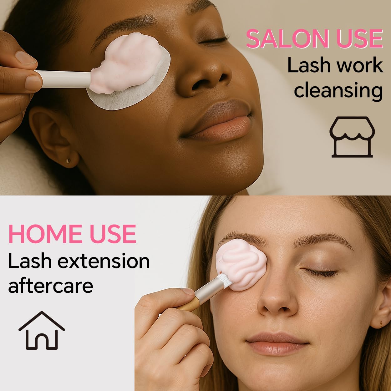 Eyelash extension foam cleanser 100ml bottle