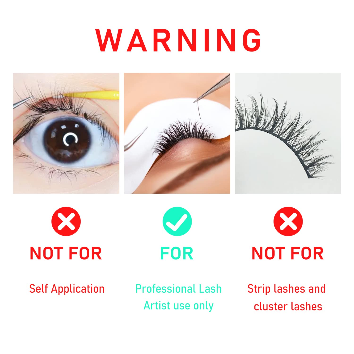 Eyelash extension adhesive for lash tech VEYES INC