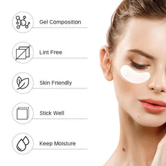 120 pairs hydrogel eye patches curved fit for most eyes
