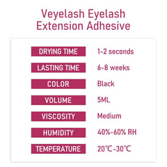 Latex-free and formaldehyde-free lash adhesive for eyelash extensions
