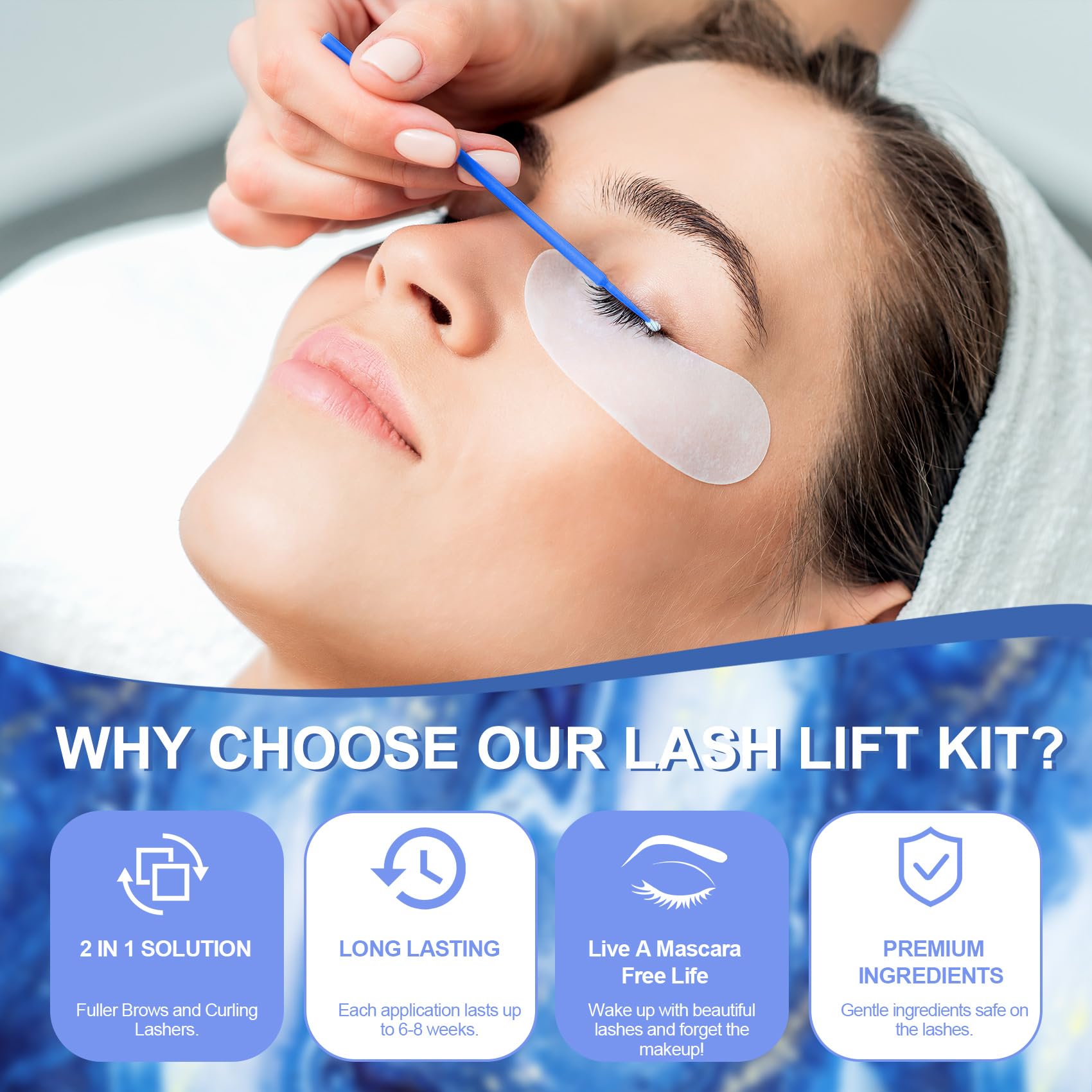 Eyelash Perm Kit Natural Curling concept illustration