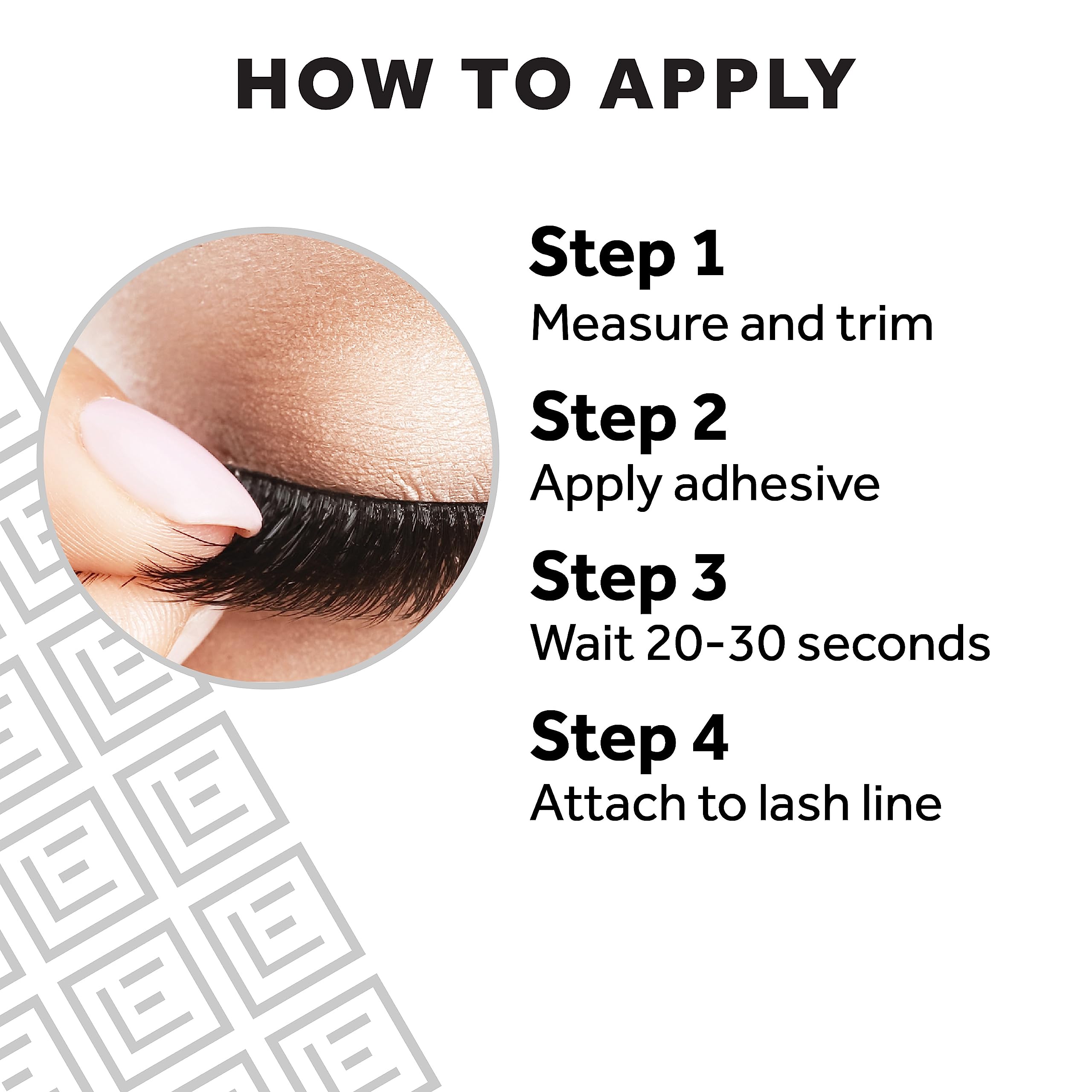 Eylure lashes with adhesive for up to 18 hours
