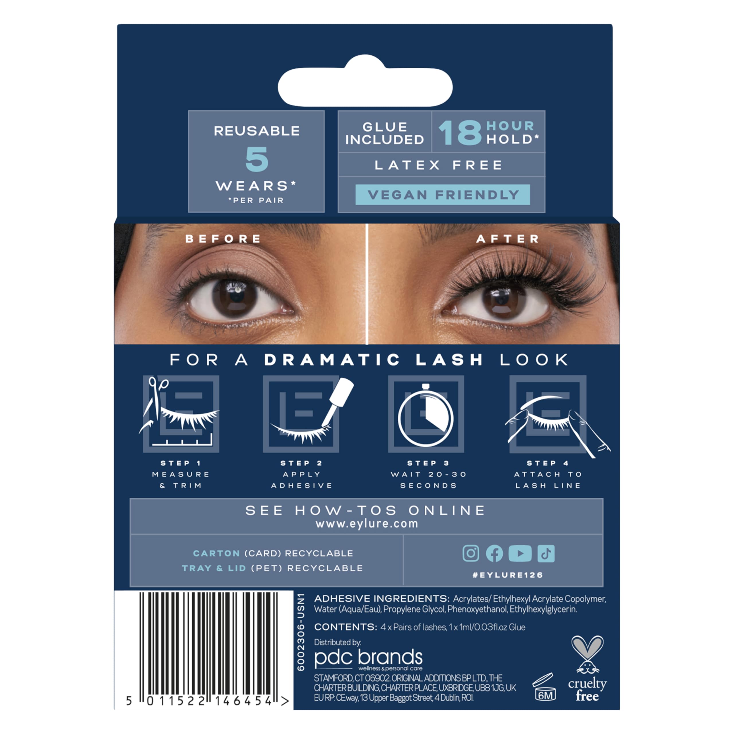 Eylure Dramatic Definition No 126 lash packaging