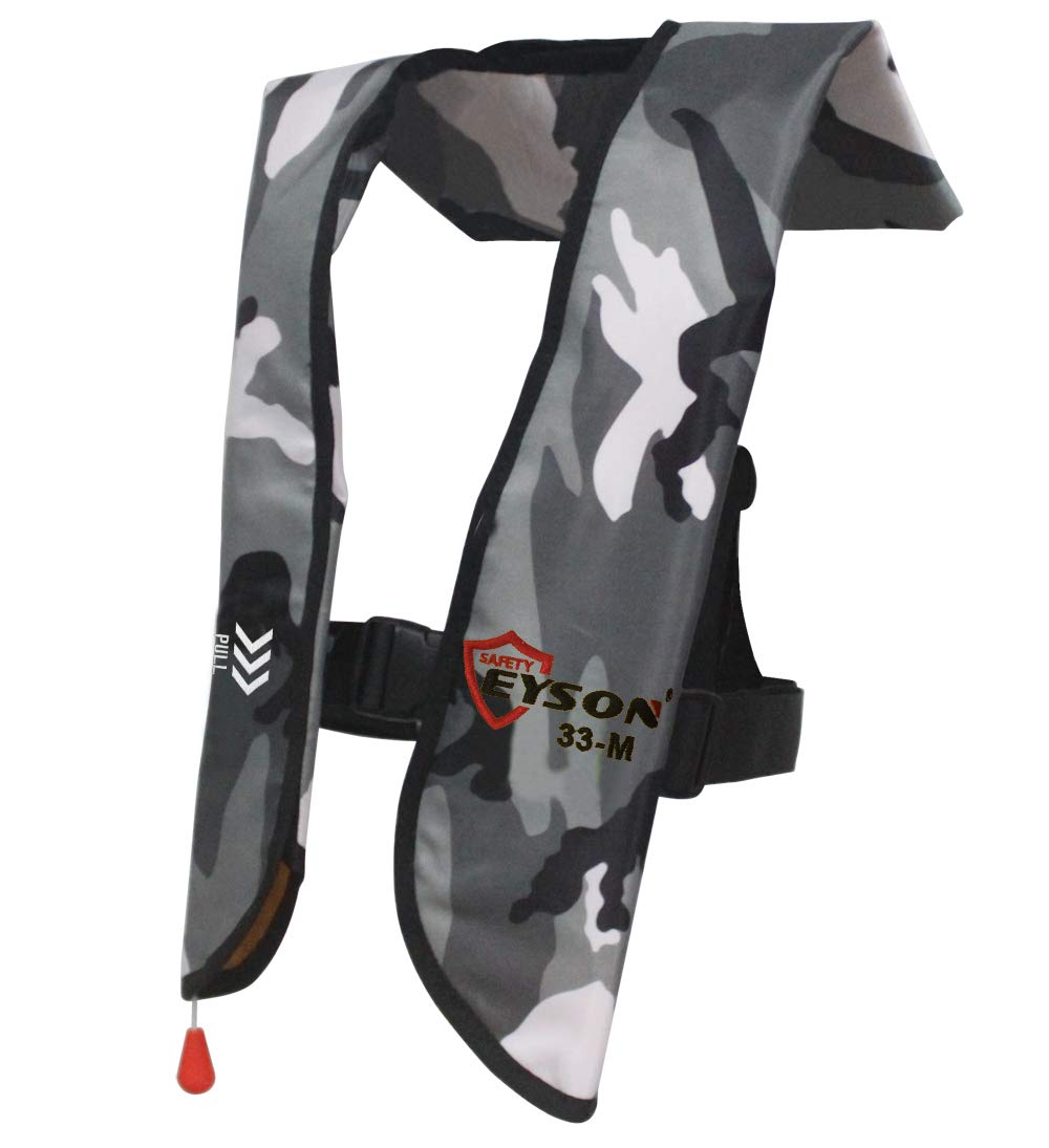 Eyson inflatable life vest for adults 709 White Camouflage