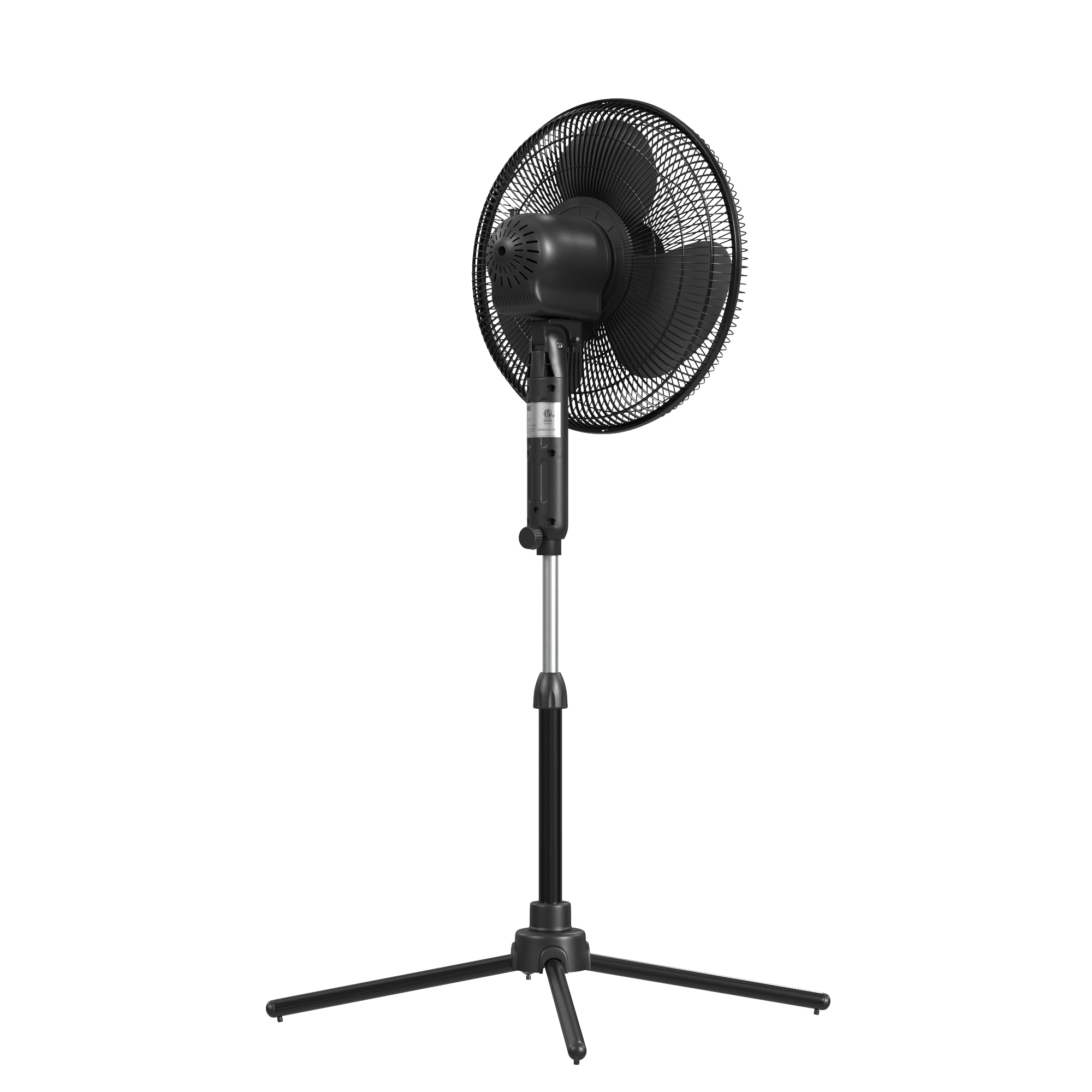 EZ-Chill pedestal fan adjustable height tilt 16 inch black