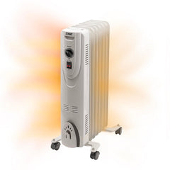 EZ-HEAT MTDR-06WC oil filled radiator heater front view