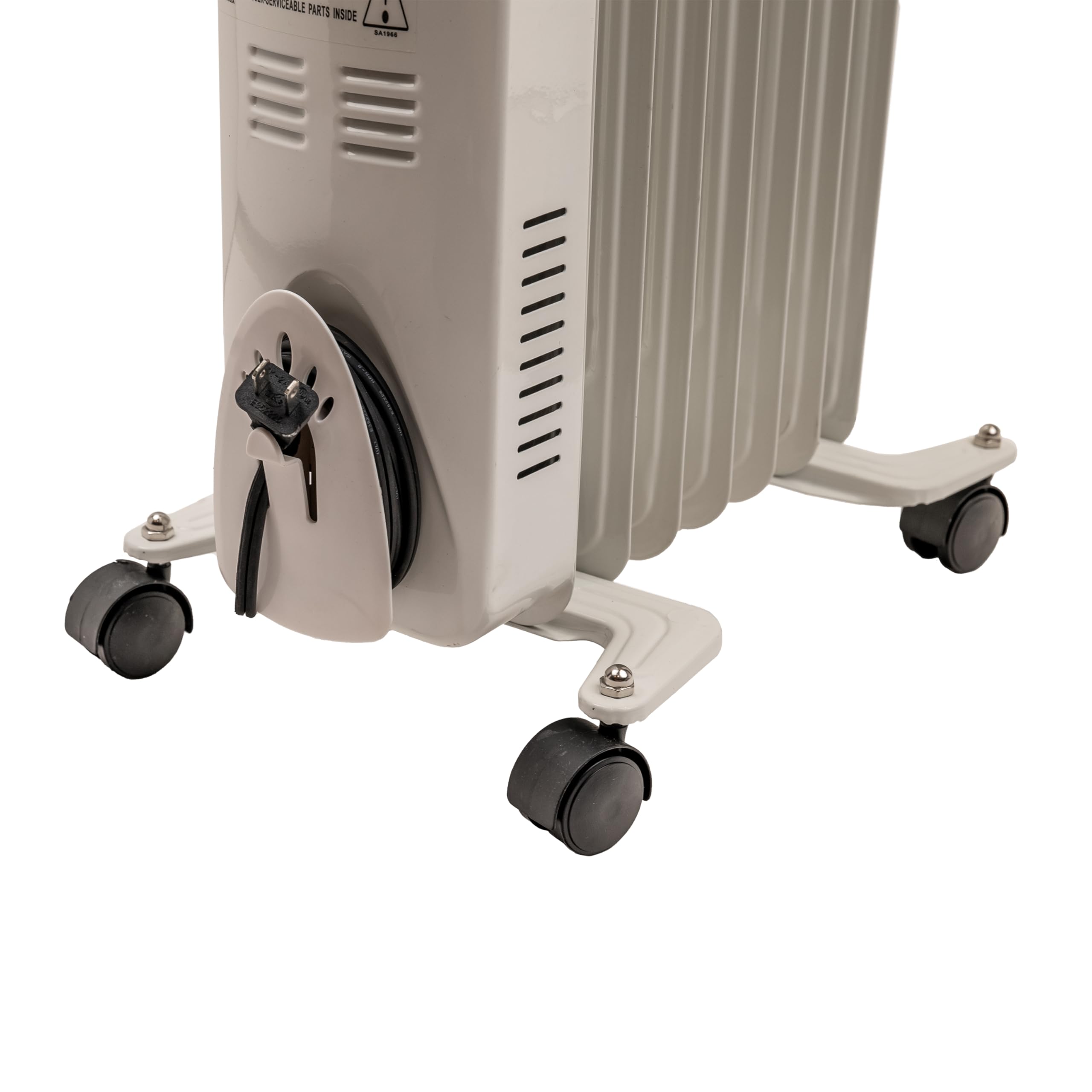 Compact office setup with EZ-HEAT MTDR-06WC radiator heater