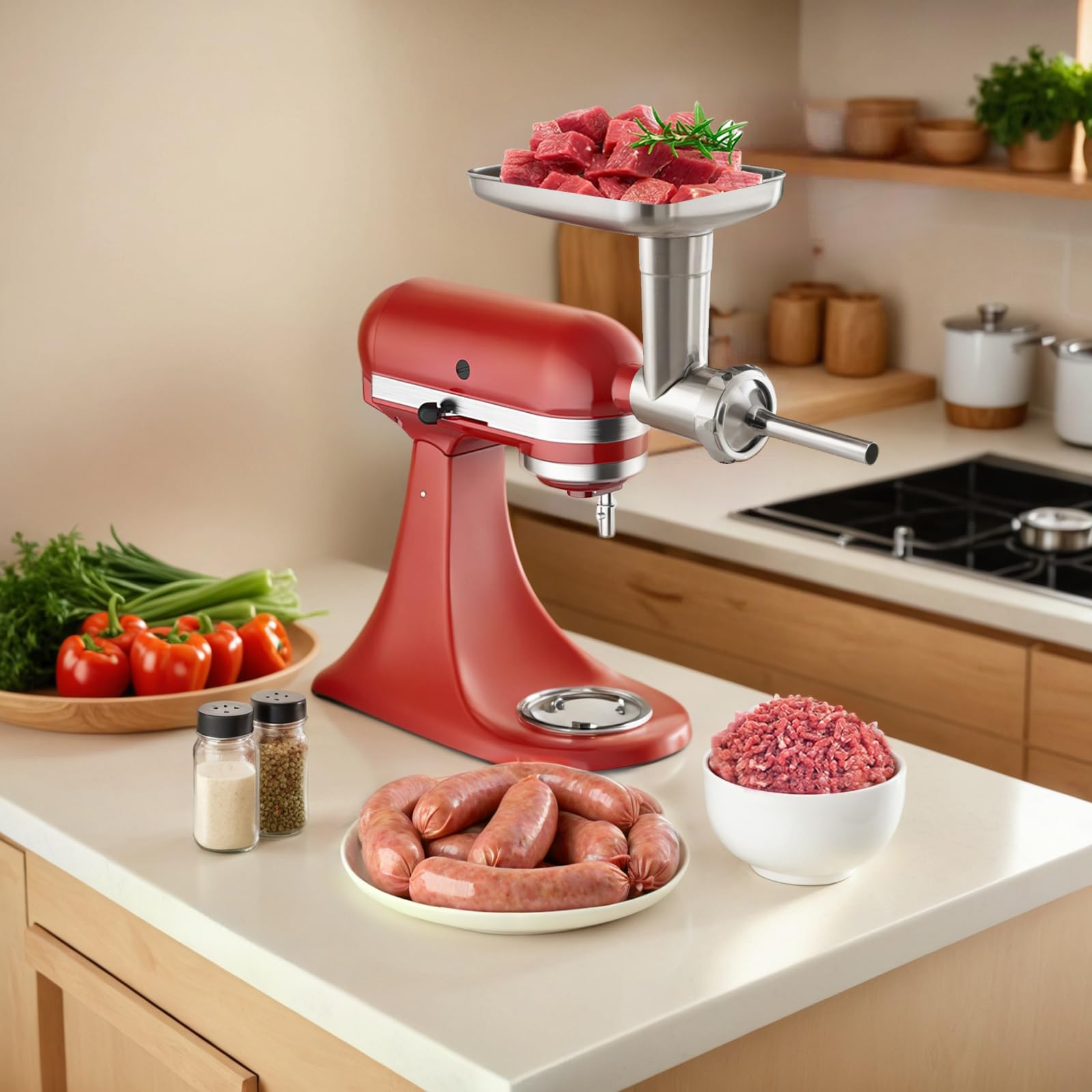 EZATO grinder attachment kit body tray worm and locking ring overview