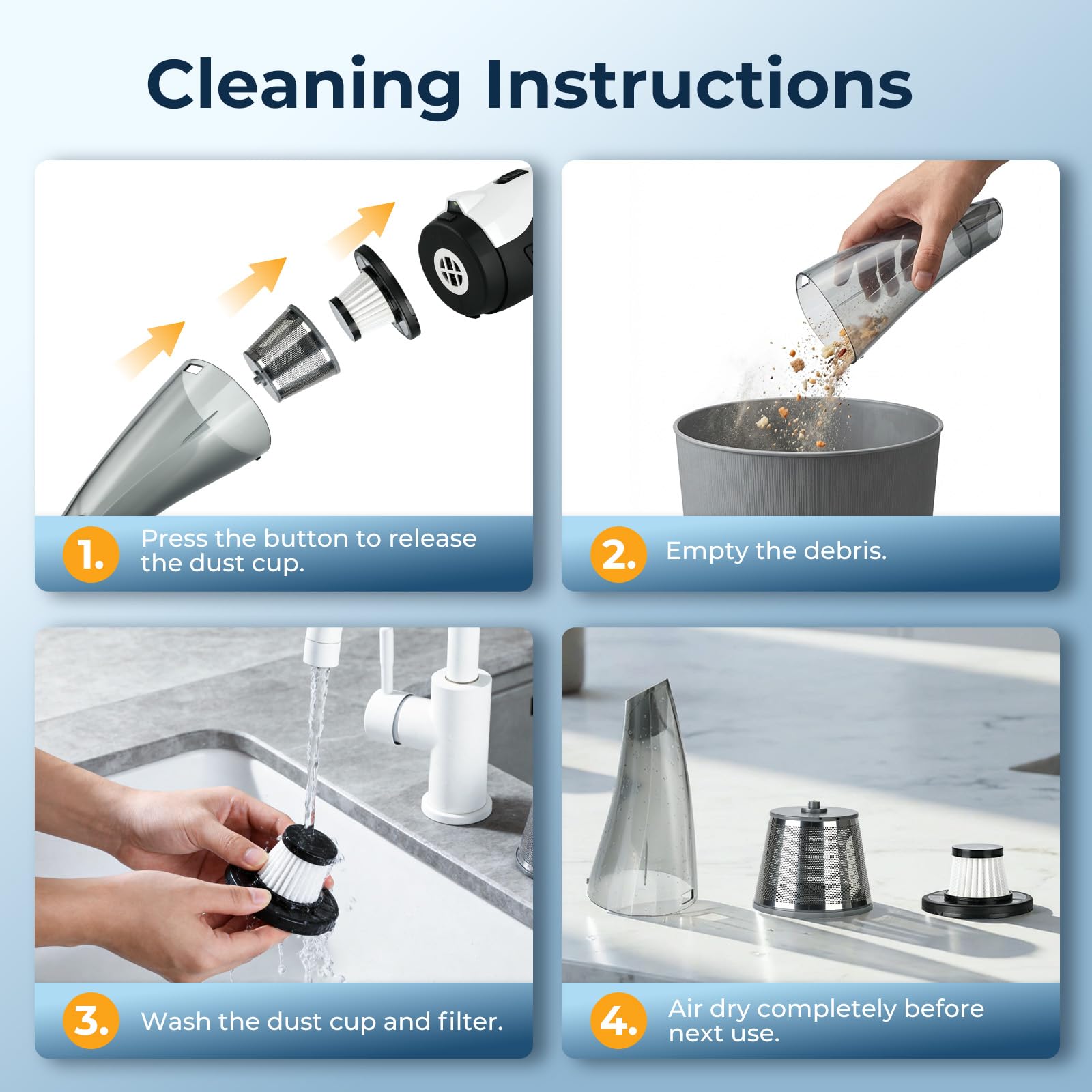 ezly pet hair car vacuum cleaning on car seat