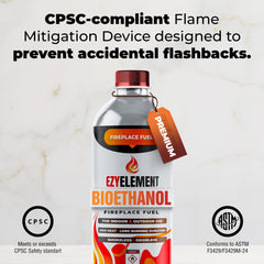 Bioethanol Fireplace Fuel 12x1L for tabletop fireplace use