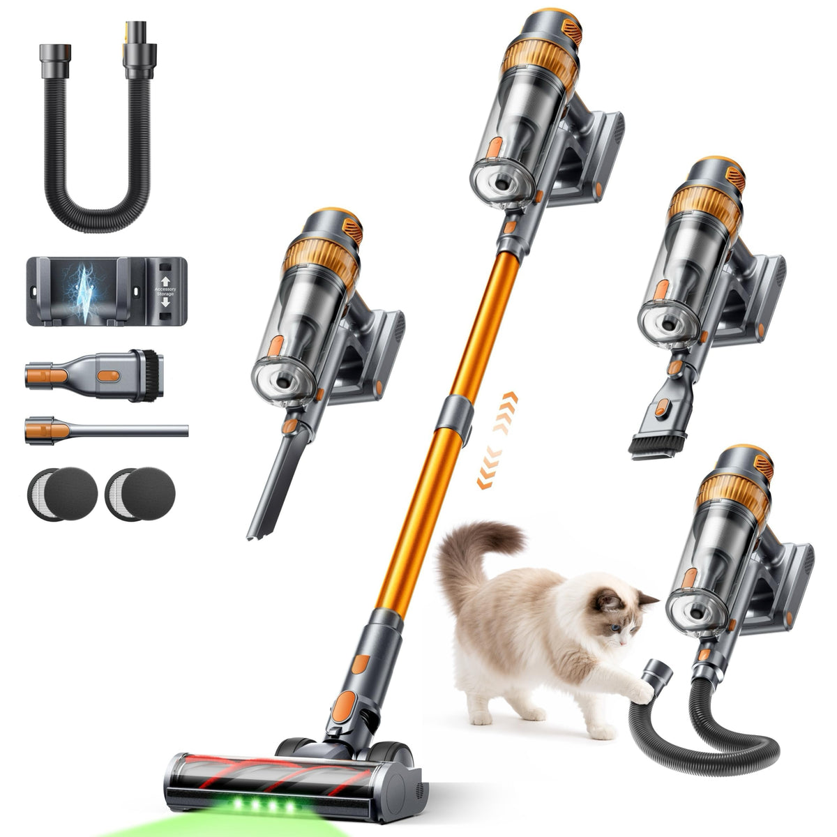 EzyTidy VAC04 cordless vacuum cleaner front view