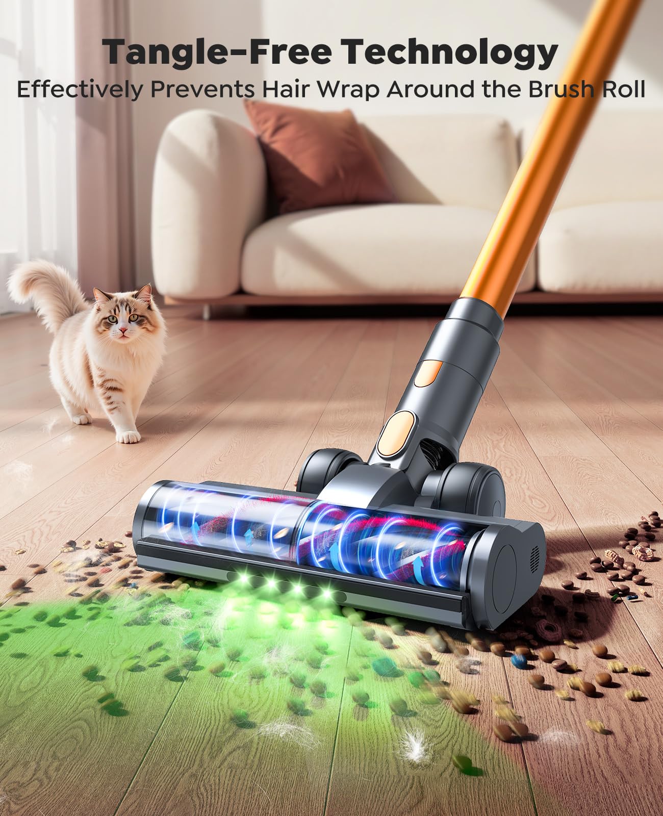 VAC04 extension hose 3.3ft with 2-in-1 brush and crevice tool