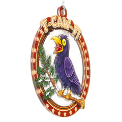 Hilarious bird ornament for tree gift idea