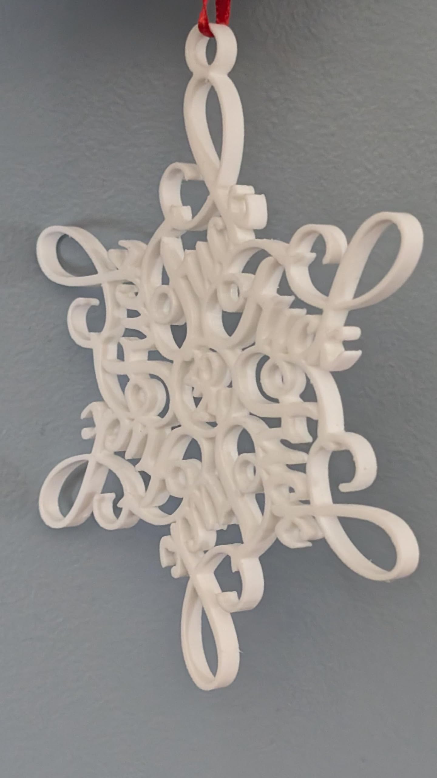Snowflake ornament for holiday decor F*ck Flakes 2025