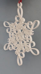 Snowflake ornament for holiday decor F*ck Flakes 2025