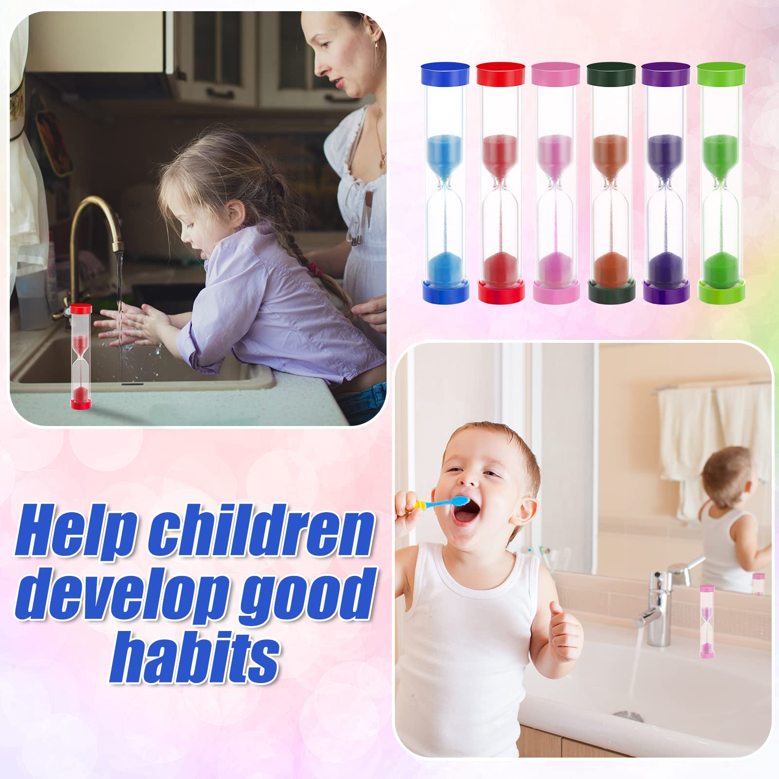 Fabbay 40 pack 2 minute sand timer green color for classroom