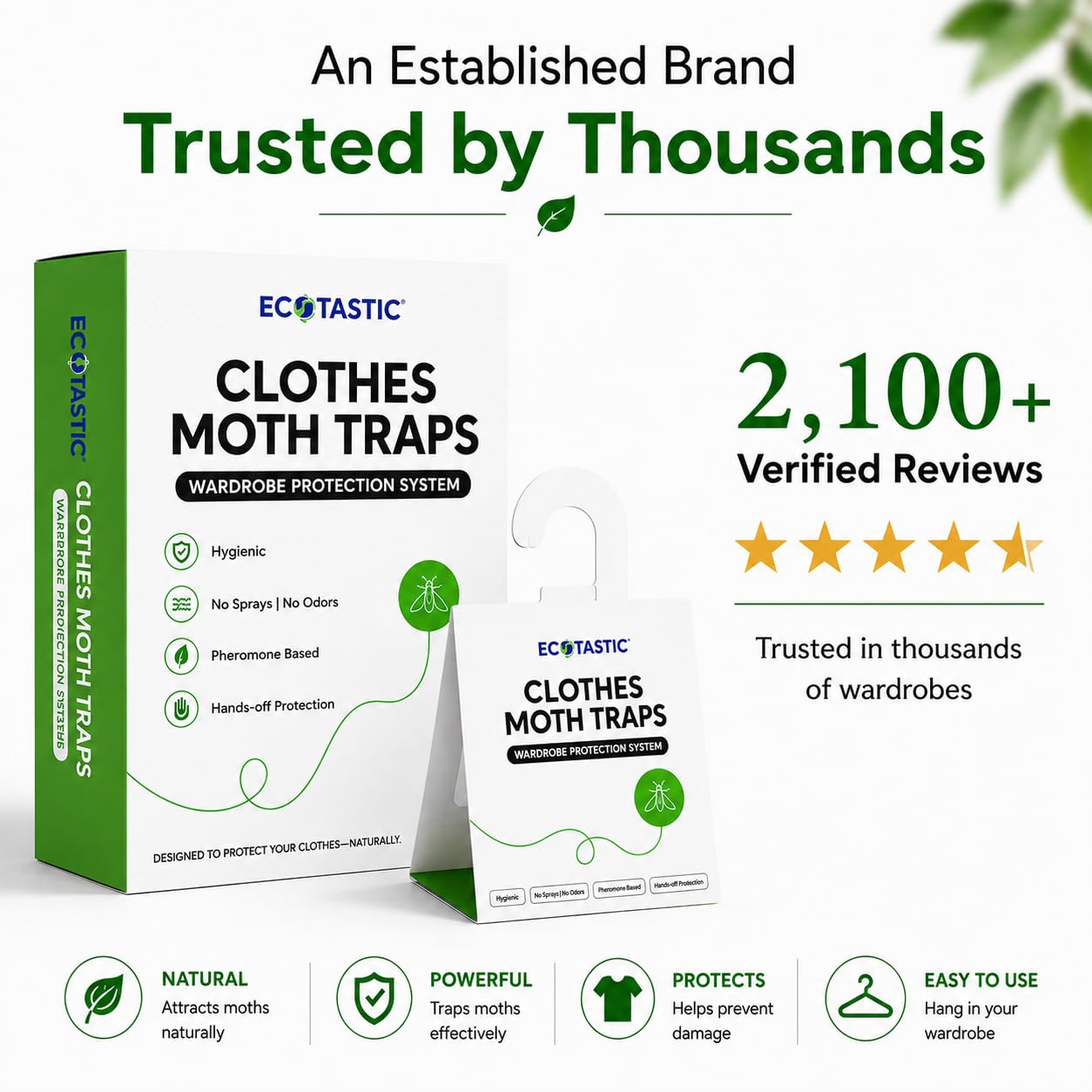 Protects wool cashmere silk fabrics with traps