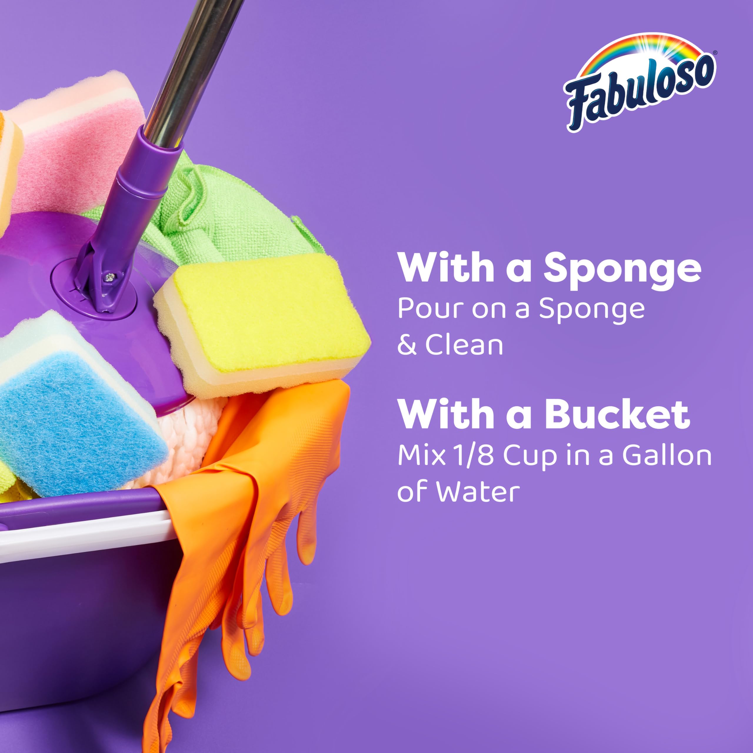 Kitchen and bathroom cleaning with Fabuloso