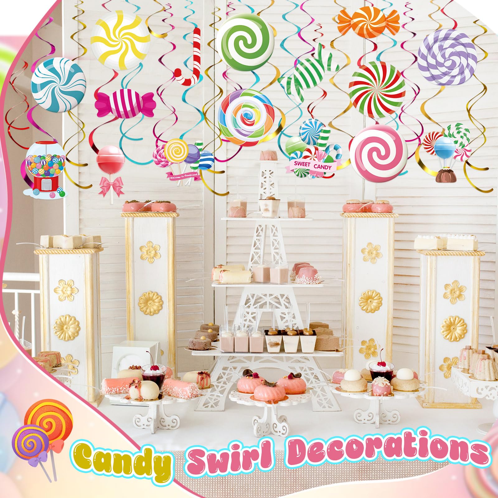 Decor ready for walls ceilings and shelves candyland