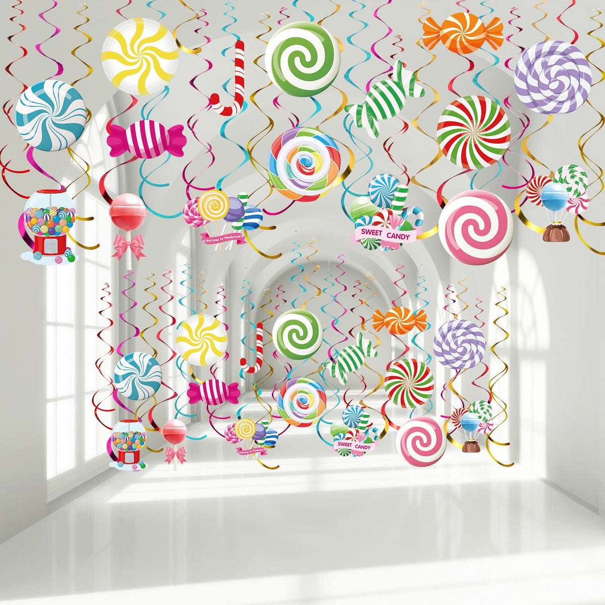 Faccito candyland party decorations 36 pcs pack