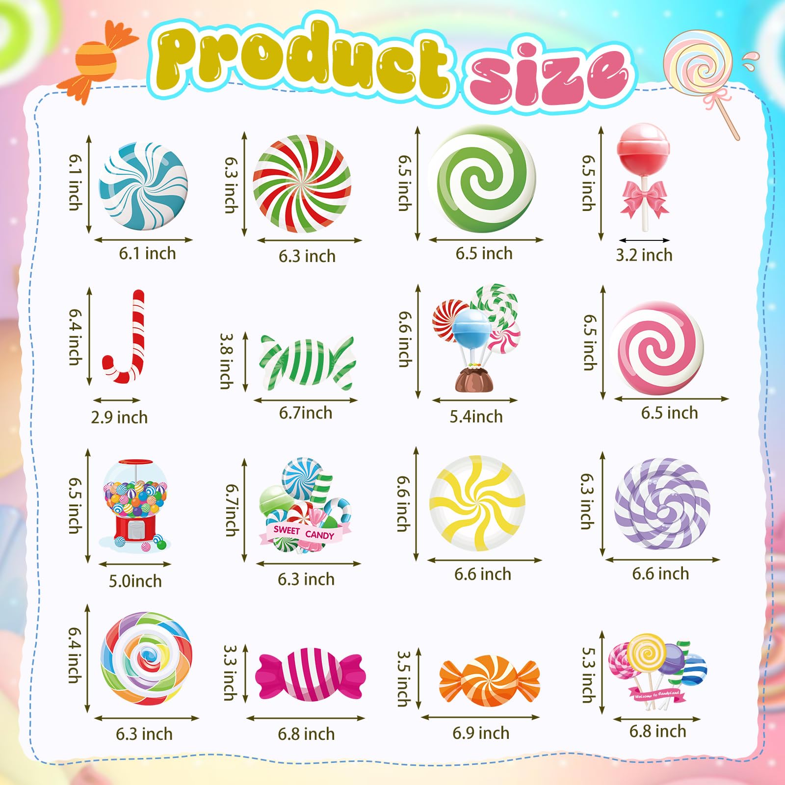 Hanging swirl candyland decor by Faccito