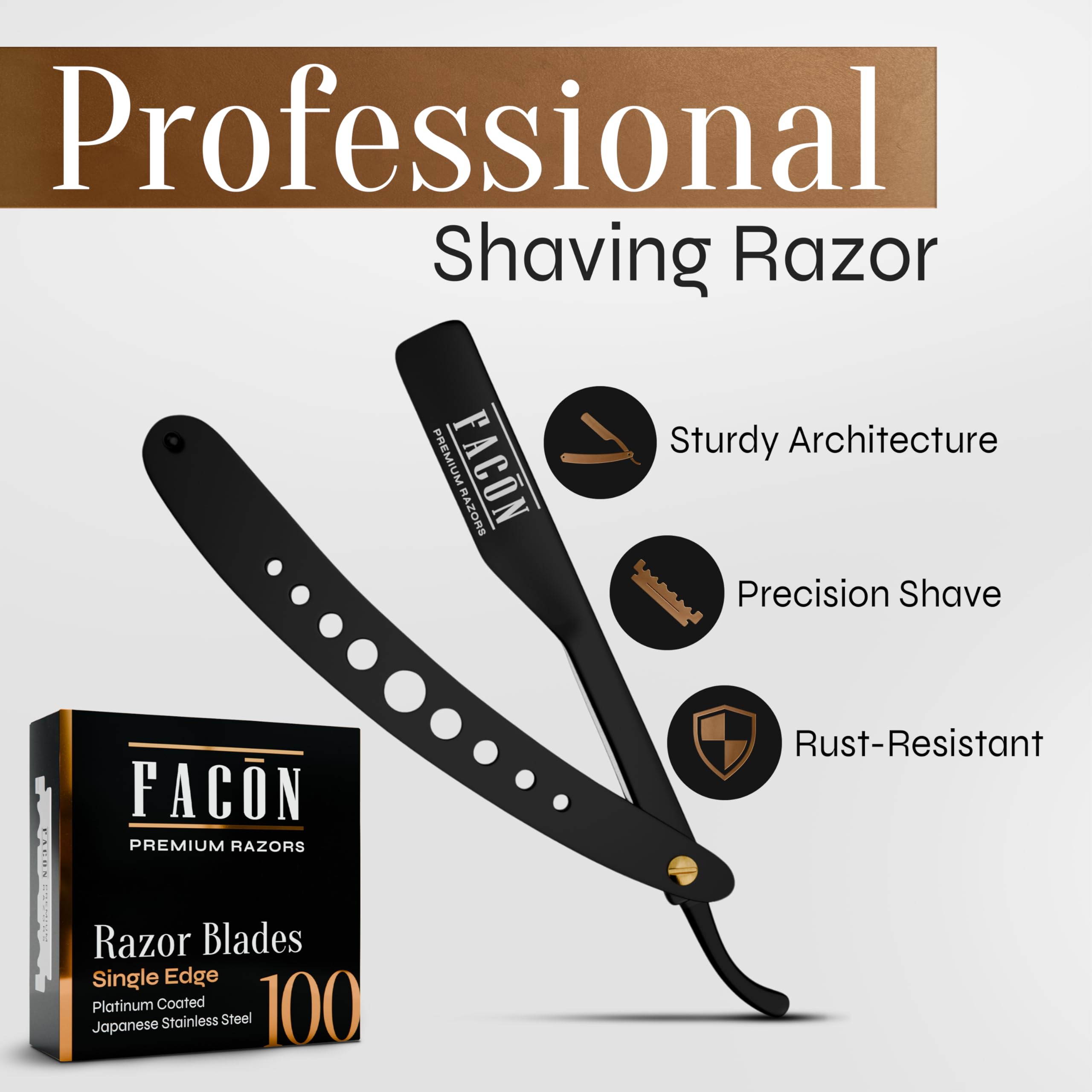 Facón barber razor kit professional use image 2