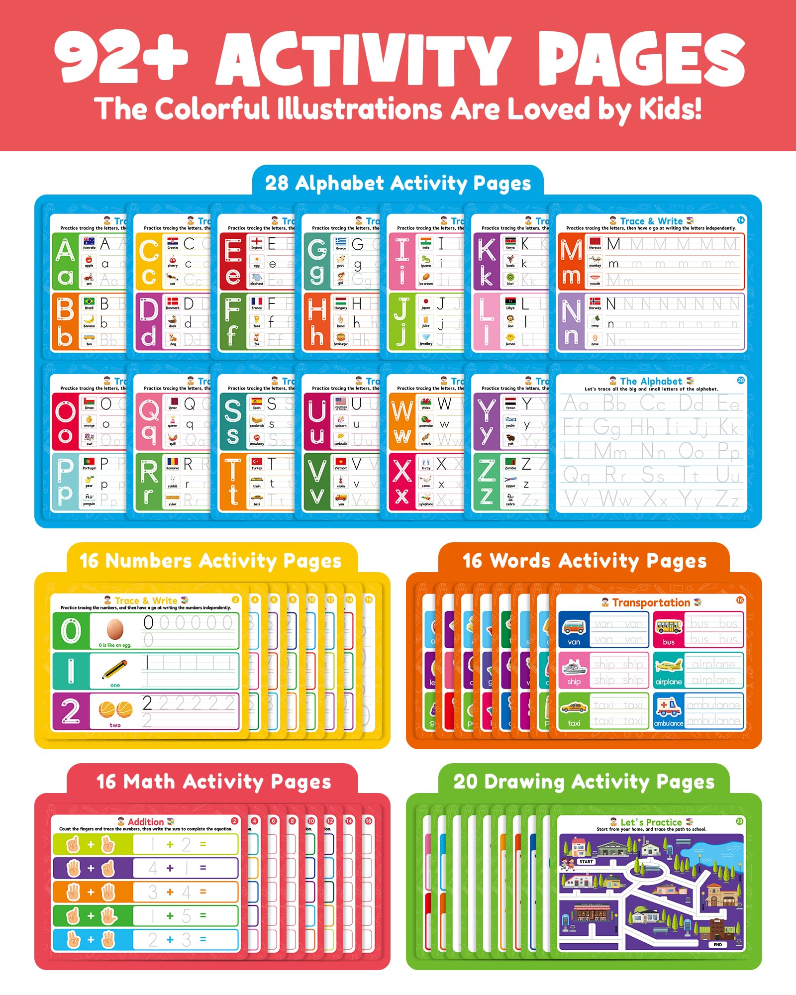 Disappearing ink refills and packs for handwriting practice