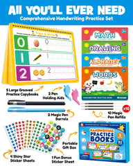 Two pens included in the FADAWU handwriting practice kit