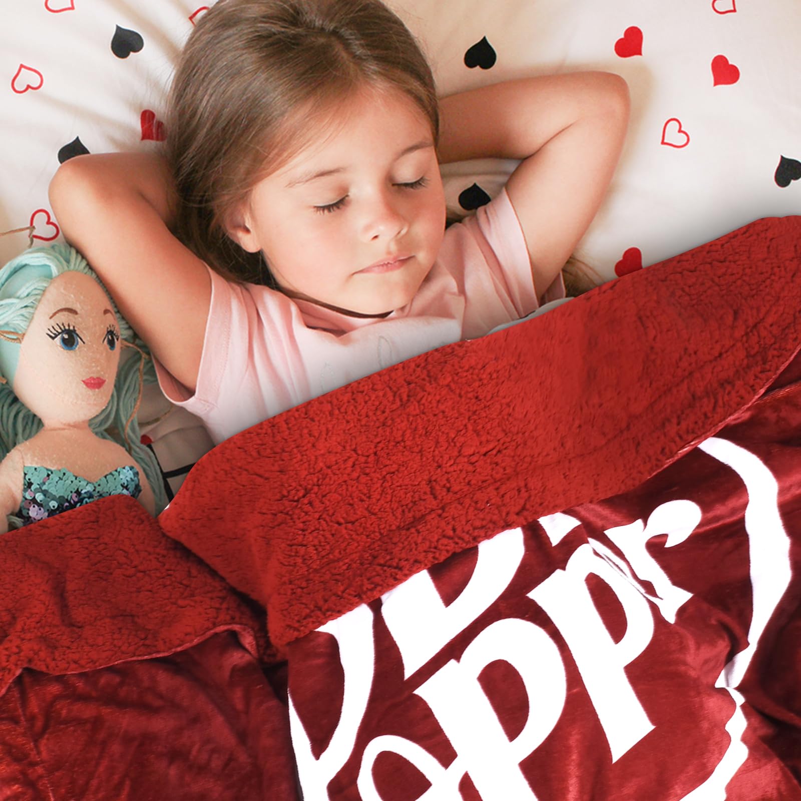 Fade resistant soft blanket 70x60