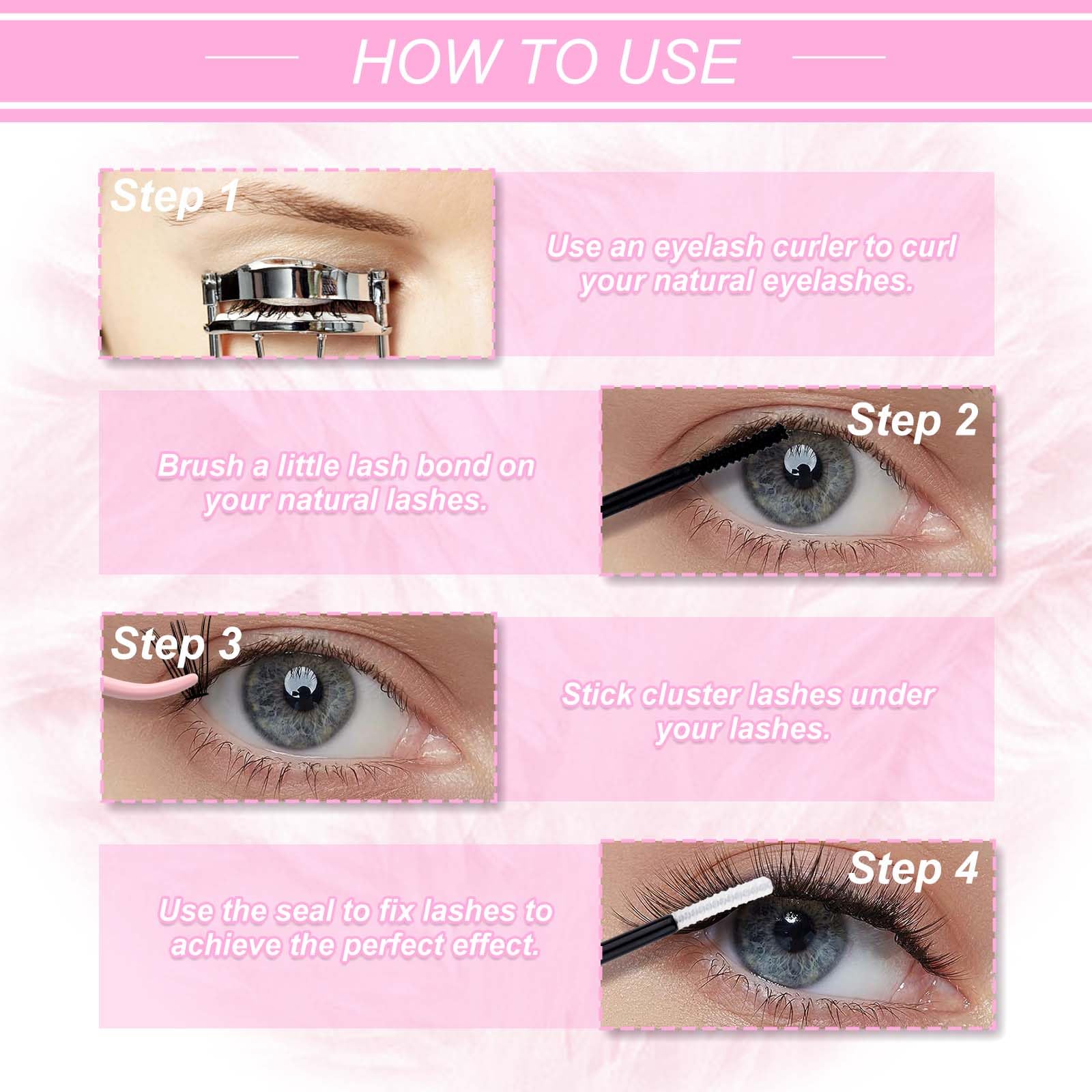 fadlash cluster lashes home use depiction