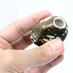 Fair Trade Tagua pipe made from Tagua seeds