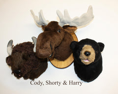 Vertical length about 15 inches on moose wall plaque display