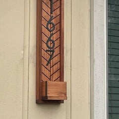 Large 4 inch address numbers on plaque