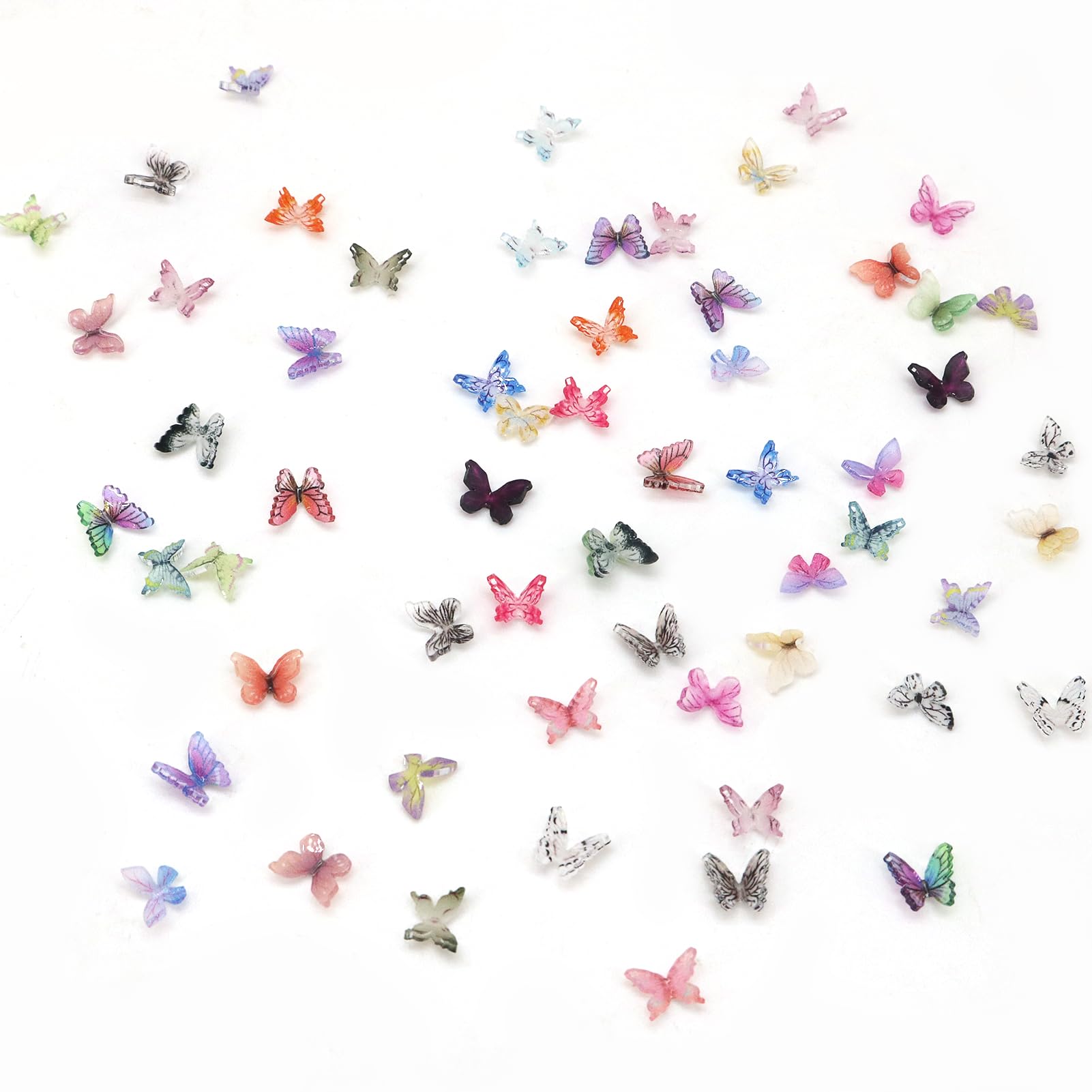 waterproof and resistant to fading resin butterflies