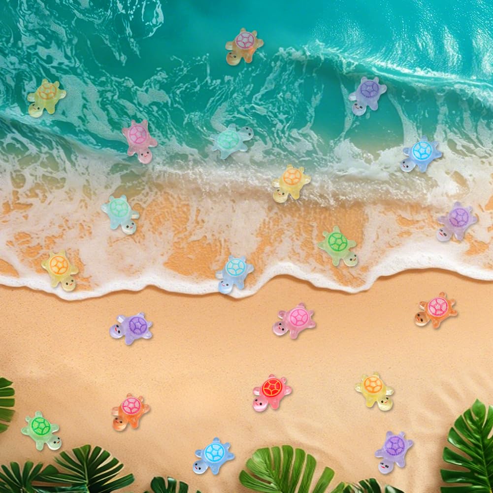 Decorative ocean turtle figures for dollhouses