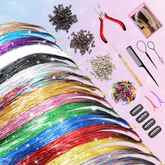 Fairy hair tinsel heat resistant gold color