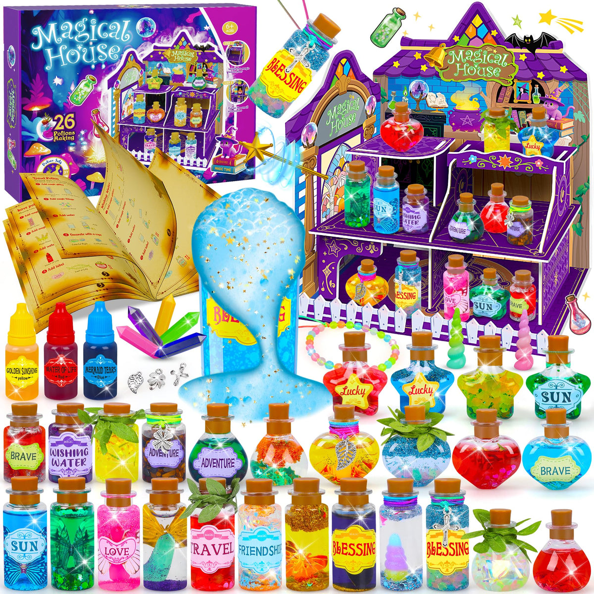 Fairy Magic Potions Kit for Kids with Magical House components