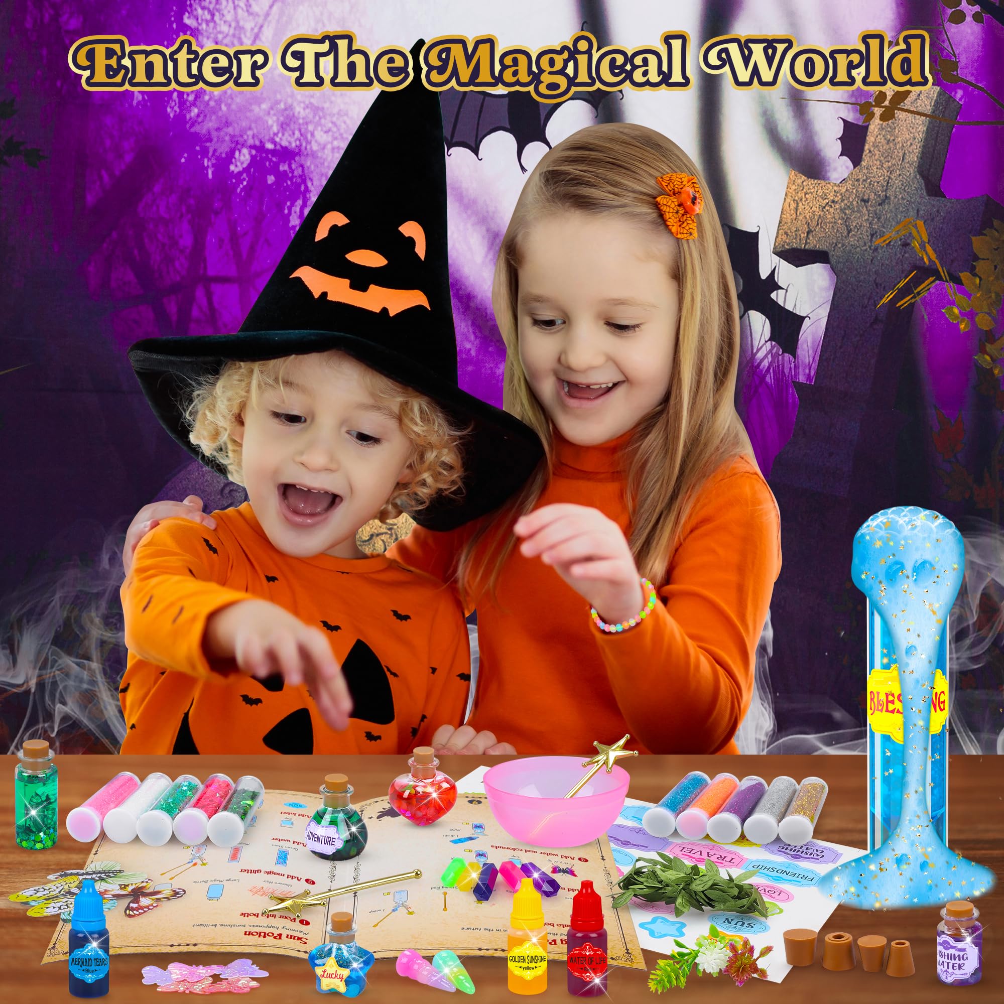 Unicorn horns and crystals from Fairy Magic Potions Kit