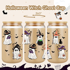 16 oz iced coffee glass tumbler with stainless steel straw
